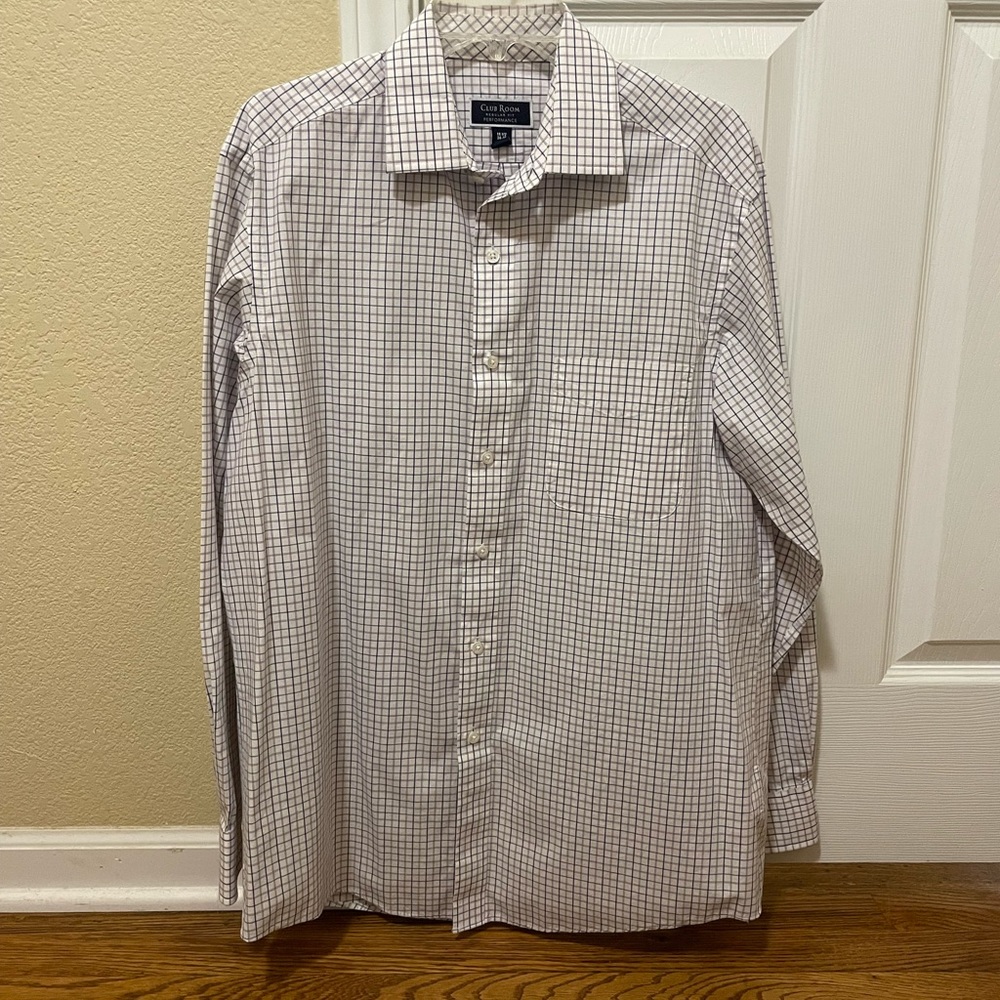 Club Room Regular Fit Performance Dress Shirt
